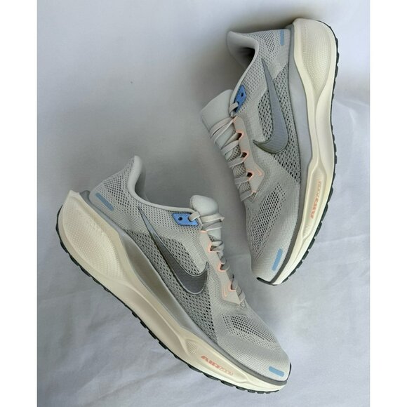 10 WOMEN'S NIKE AIR ZOOM PEGASUS 41 PHOTON DUST GRAY SAIL FD2723-007 RUNNING - Picture 1 of 7